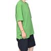 Men's New Balance T-Shirts Men's Green Crew Neck Moderate Straight Fit