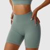 Women Yoga Shorts High Waist Compression Seamless Hip Lift Tight Stretchy Tummy Control Quick Dry