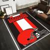 Cleveland Browns Helmet Design Rug, Non-slip rug suitable for living room and bedroom sofas sofas