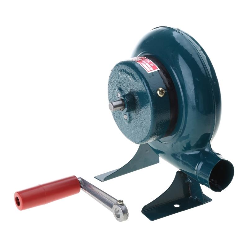 Household Hand Crank Blacksmith Blower Cooking Manual BBQ Fan Air Blower Manual Blacksmith Air Blower for Outdoor