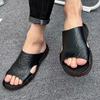 Fashion Men's Beach Open Toe Shoes Sandals High Quality Non-slip Men Slippers Breathable Two Uses Male Footwear Mens Summer Outdoor Shoe