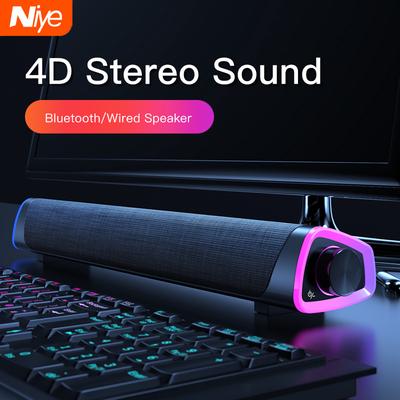4D компьютерный динамик, стереозвук, сабвуфер, Bluetooth-динамик для ноутбука Macbook, ноутбука, ПК, музыкальный плеер, проводной громкоговоритель
