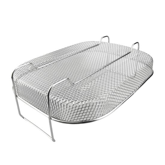 Решетка для жарки из нержавеющей стали, усиленный противень для выпечки, подставка для барбекю для курицы, рыбы, овощей