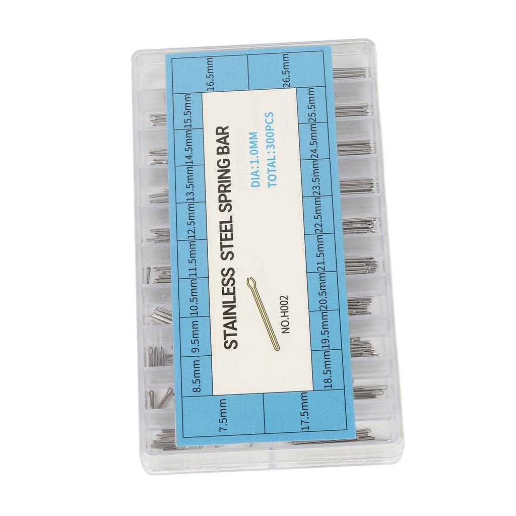 1.0mm Split Pins Bars Wristwatch Strap Split Pins 304 Stainless Steel Watch Parts 7.5mm‑26.5mm