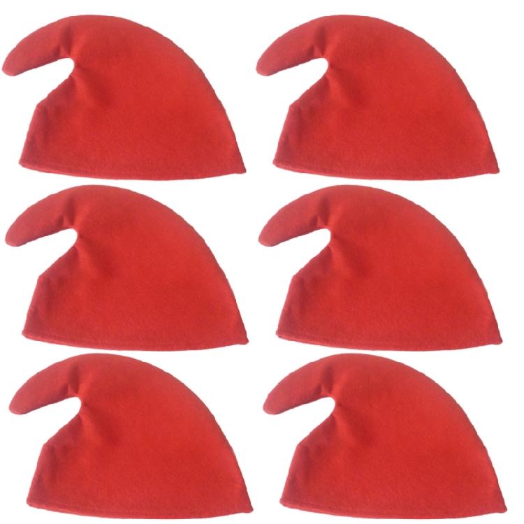 Набор из 6 фестивальных шляп на Рождество, ручная работа, реквизит для вечеринок и косплея, удобные головные уборы, аксессуары для праздничной одежды