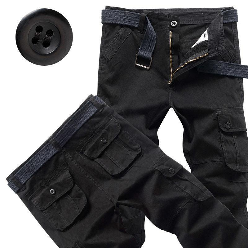 Модные камуфляжные брюки, рабочие брюки, мужские брюки на шнурке, свободные повседневные брюки большого размера, брюки с несколькими карманами, рабочие брюки