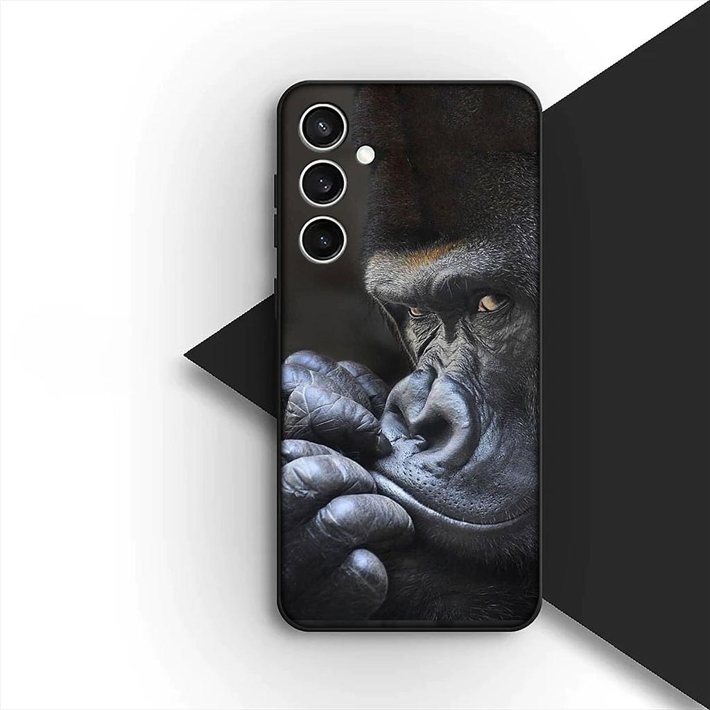 Cover for Samsung Galaxy S20 S22 S21 FE Ultra Plus A07 A17 A15 A16 A25 A57 A37 Casing Phone Case Animal Monkey Gorilla Ape Baby