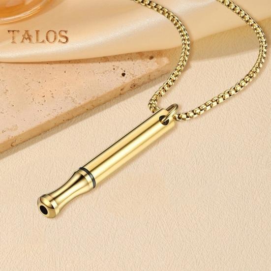 Ожерелье из нержавеющей стали с подвеской для дыхания, осознанного расслабления, здоровья, улучшенного дыхания, снятия стресса