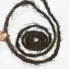 DIY Rattan Hoop Floral Wreath - Handmade Door Décor with Dried Flowers for American Country Christmas