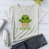 Funny Cactus Hug Me Print T-shirts For Women Summer Round Neck Unisex Tee Shirt Femme Fashion Casual T-shirts