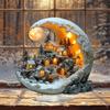 1 шт. Рождественские украшения Лунный домик для дома, украшения, богемная лунная подставка из акрила, детский рождественский подарок 2026 Новый год