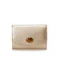 Topkapi Gemdrops Mini Embossed Leather Wallet with Natural Stones Tri-fold