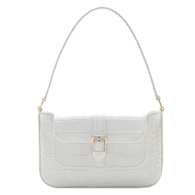 Bag Autumn Crocodile Cross Body Bag Niche Armpit Baguette Shoulder Bag with Genuine Leather