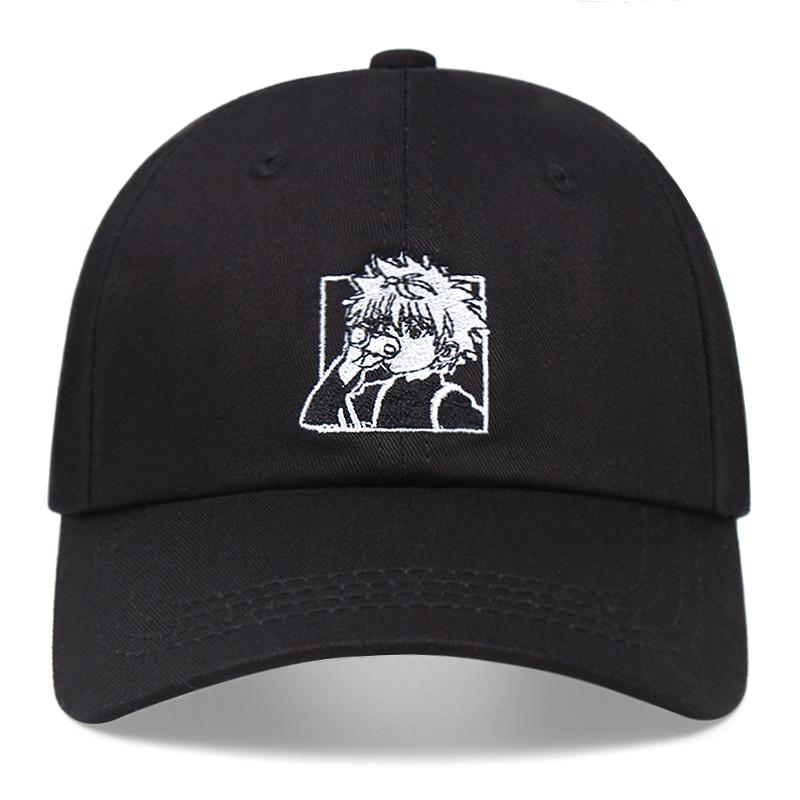Killua Zoldyck Baseball Caps Snapback Women Unisex Embroidery Anime Hunter X Hunter Dad Hat Cotton Cartoons Outdoor Sun Cap