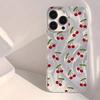 Чехол для телефона с рисунком вишни для IPhone 11 13 14 15 16 17 Pro Max 14 15 Plus X XS Max XR 16e Силиконовый чехол