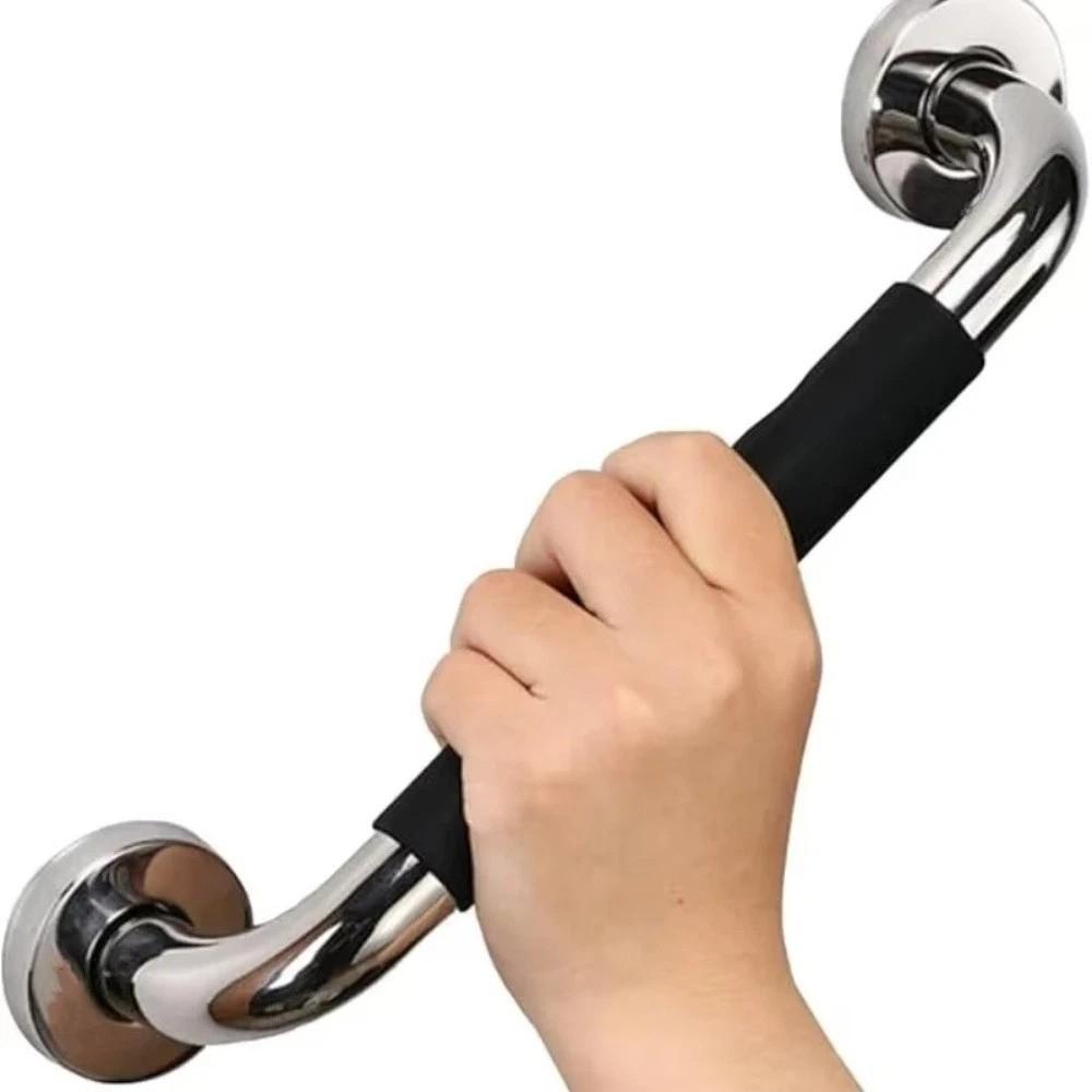 Stainless Steel Shower Handle Anti Slip Silicone Handrails Bathroom Balance Bars Balance Support Thicken Grab Bar