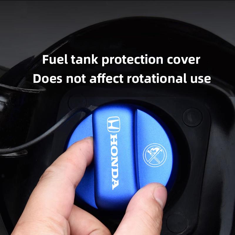 TQDX8 Car Fuel Tank Cap Cover Frosted Aluminum Alloy Lid Auto Accessories For Honda Civic Accord Fit Jazz Pilot CRV Odyssey Passport
