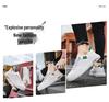 Men's 2025 Spring Breathable White Slip-on Shoes - Korean Trend, Versatile Casual Sport Style with Soft Sole.