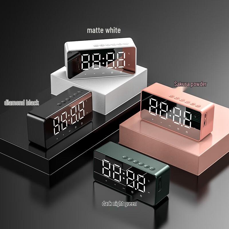 aigo T28 Portable Bluetooth Speaker with Smart Clock & Payment Broadcast