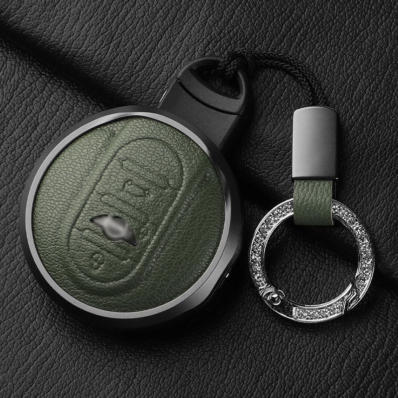 Metal and Leather Car Key Case Cover For Bmw Mini COOPERS ONE JCW CLUBMAN Countryman R55 R56 R57 R58 F56 F55 F54 F57 F60 R59 R60