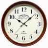 Santell Japanese-Made Retro Radio-Controlled Wall Clock (Factory) Brown DQL662-BR