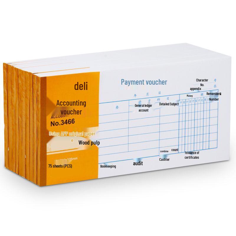Deli Модель 3466 Платежные ведомости, Белые, 3 шт.