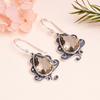 Smokey 925 Sterling Silver Earring V9800, Brown Earring, Pear Earring, Valentin's Day Gift, Gift For Her, Birthday Gift, Handmade Jewelry, Silver Jewe