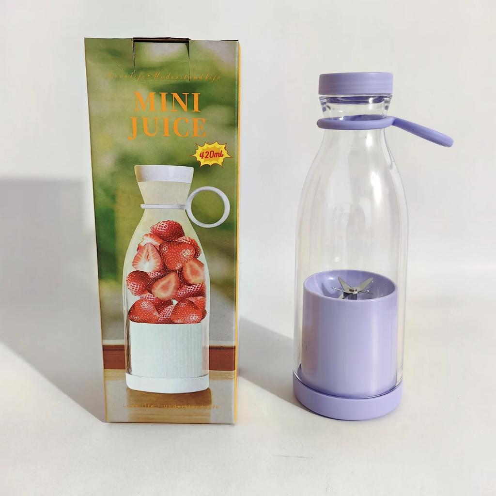 Portable Electric Juicer MIni Juice Blender USB Charging 6 Blades Shake Smoothie Orange Lemon Fruit Mixer Fresh Squeezer Machine