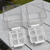 Hydroponic Containers with Breathable Support Basket Tulip Seed Hydroponic Flowerpot 4 Holes Soilless Flower Pot Home Decoration