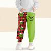 Kids' Fashion Christmas Print Loose-Fit Waistband Casual Sweatpants