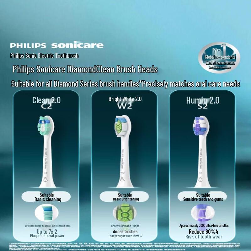 Philips Электрическая зубная щетка Diamond 7 Series Pro, штепсель CN (адаптер в комплекте)