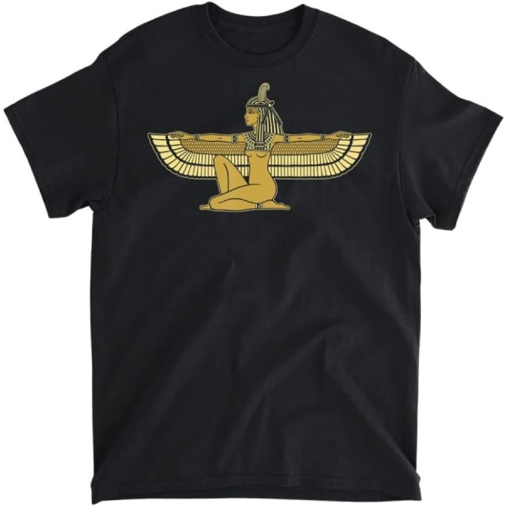 Maat Egyptian God I Egyptian Gods Archeology T-Shirt, Tank Top, Long Sleeve, Sweatshirt, Hoodie Men Women Kids Made in Canada Black