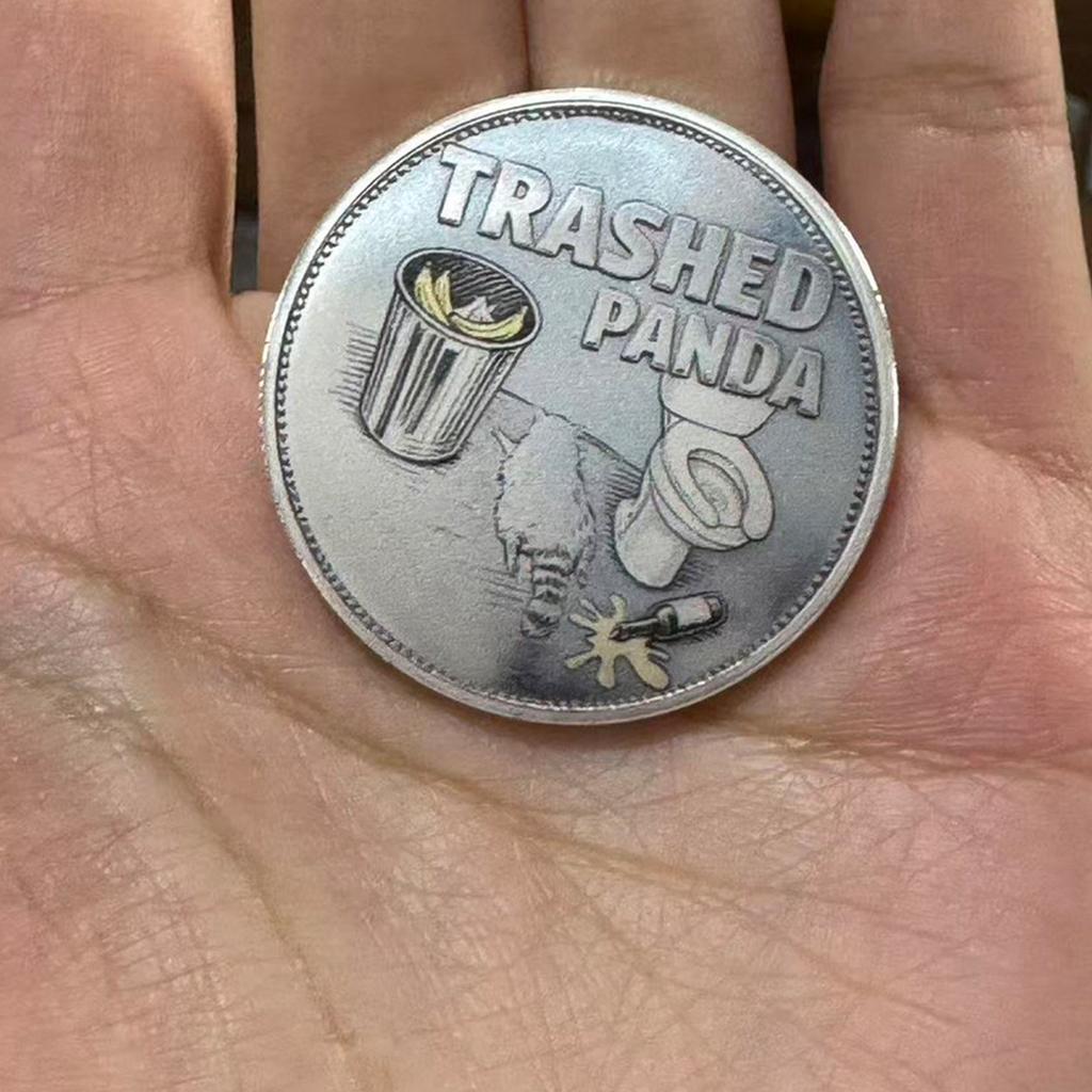 Trashed Incident Challenge Coin, Funny Raccoon Drinking Coin, Drinking Challenge Coin Collectible, Bar , Novelty Gift For Friends, Bar