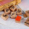 New For Letters Diary Crafts Animal Stamps Craft Scrapbooking DIY Wooden Rubber Stamps