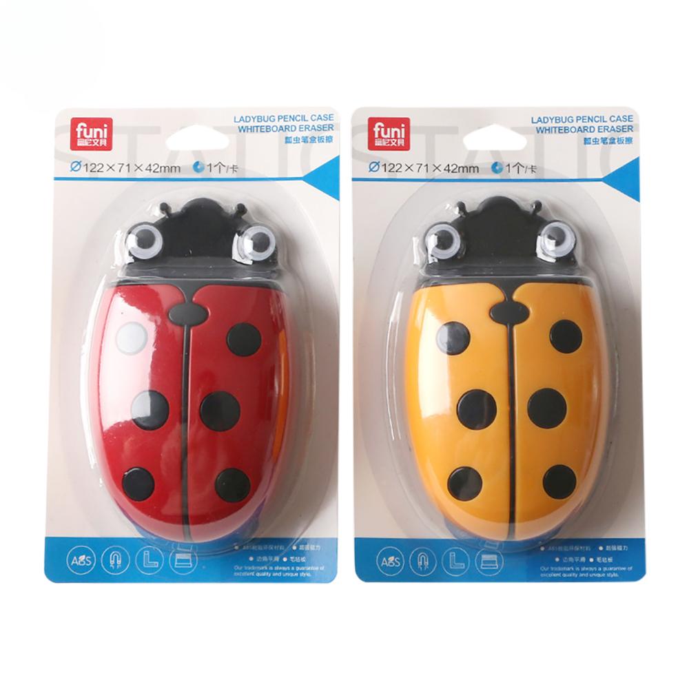Милая божья коровка, магнитный ящик для хранения на холодильнике, ластик, ручка для доски, органайзер, экономия места, магнит, держатель кухонного контейнера C26