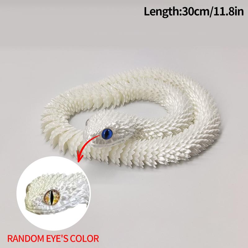 3D-печатный Змеиный Дракон 3D-печатные Фигурки Новогоднее Украшение Традиционное Настольное Украшение 3D-игрушки Подарки на Новый год 2025