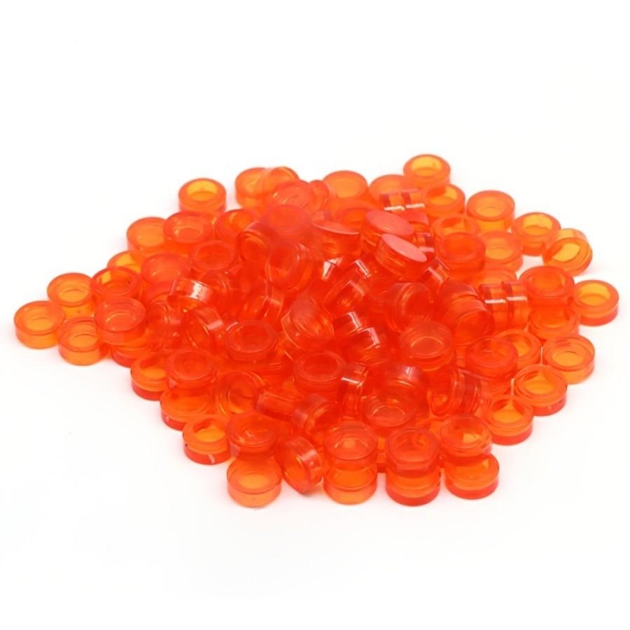 200 шт прозрачная цветная плоская плитка 1x1 точки круглые кирпичи 35381 98138 MOC DIY строительные блоки детали для мозаичного портрета художественный дизайн детские игрушки