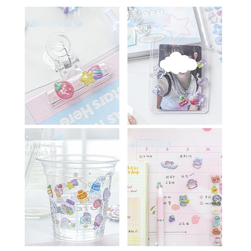 Kawaii мультфильм стерео наклейка для журнала скрапбукинг милые животные телефон гитара наклейка Diy Декор наклейки для ногтей школьные принадлежности
