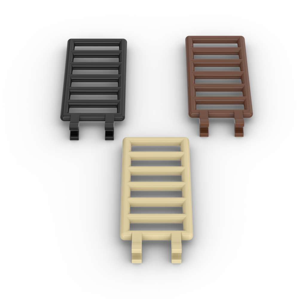 MOC 10PCS Bar 7x3 6020 With 2 Clips Suitable Building Blocks Assemble Ladder Bricks Plate Board Toy Adults Boys Holiday Gifts