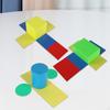 3 Pieces 3D Shape Geometric Toys ,Shape Sorter Sorting Toy Math Manipulatives Teaching for