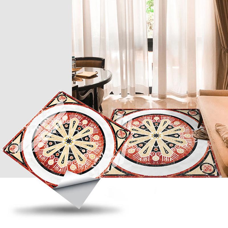 1 шт. самоклеящиеся обои из ПВХ, паркет, мрамор, водонепроницаемые напольные наклейки, квадратные наклейки, нескользящие, для украшения дома