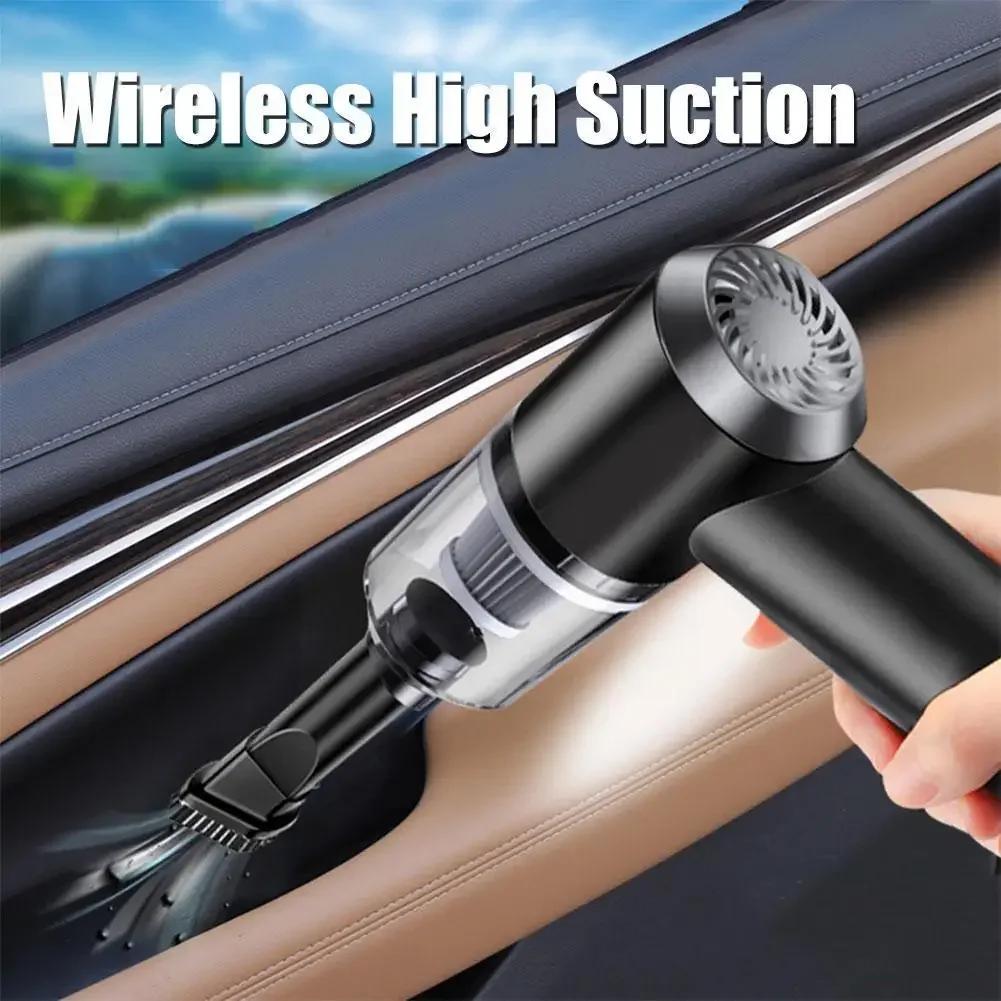 NEW 45000pa Handheld Wireless Car Vacuum Cleaner Auto Vacuum Use Cleaner Home And Mini Car With Dual Battrery Built-in Vacuum