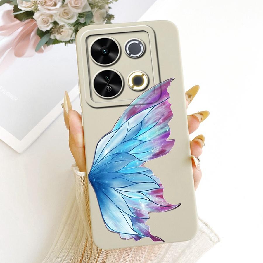 For Itel P65 4G Phone Case Cute Rabbit Painted Liquid Soft Silicone Bumber Shell For Itel P 65 4G Capa P671L Back Cover