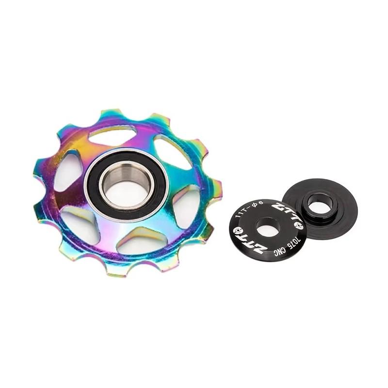 ZTTO 11T 13T MTB Bicycle Rear Derailleur Jockey Wheel Steel Bearing Pulley AL7075 CNC Road Bike Guide Roller Idler 4mm 5mm 6mm