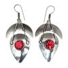 925 Mozambique Silver Sterling Garnet Earring Gemstone Jewelry Handmade