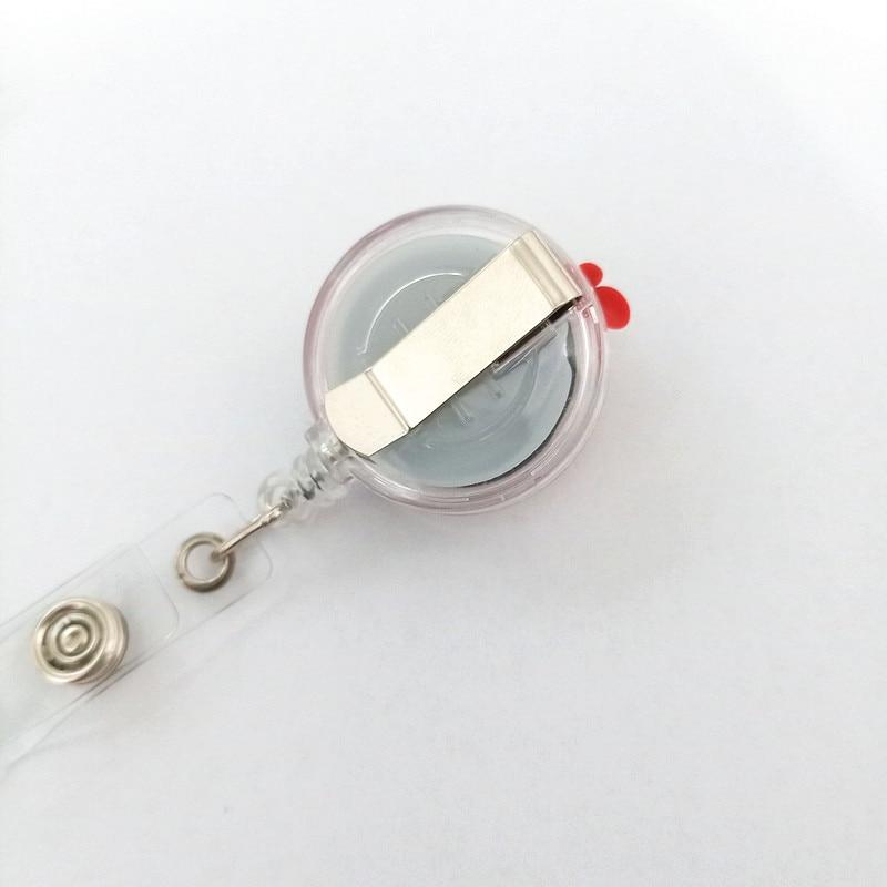 1 шт., милые силиконовые фрукты, авокадо, клубника, выдвижная катушка для значка, ID ремешок, имя, бирка, держатель для значка, катушки