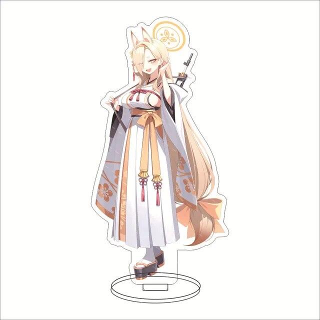 Blue Archive Hyakkiyakou School Acrylic Stand Characters Kasuga Tsubaki Waraku Chise Kuda Izuna Desk Display Standing Ornament