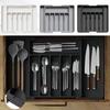 Dividers Expandable Cutlery Drawer Organizer Storage Box Cutlery Holder  Spoons Forks