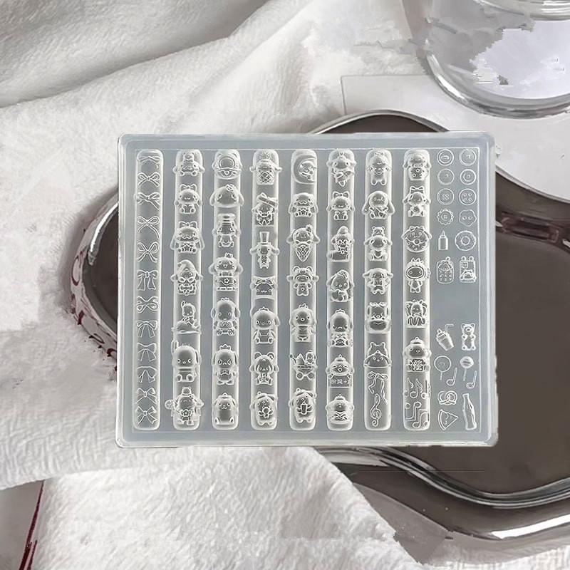 3D Форма Силиконовая Украшения для Нейл-арта Сделай сам Шаблоны Дизайна Pochacco Форма для Ногтей Ювелирных Изделий Прозрачная Форма для Ногтей Инструмент