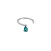 Water Drop Crystal Open Ring Elegant Women Jewelry
